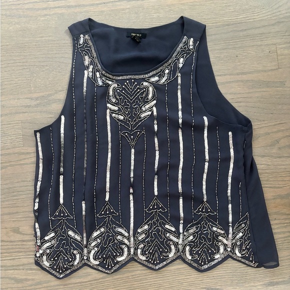 Y2K Forever 21 Beaded Tank Womens size Large - Picture 2 of 4